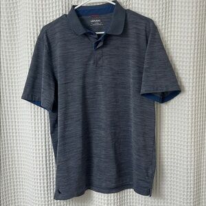 Untuckit Men’s Hannifer Polo Shirt Blue Size Large